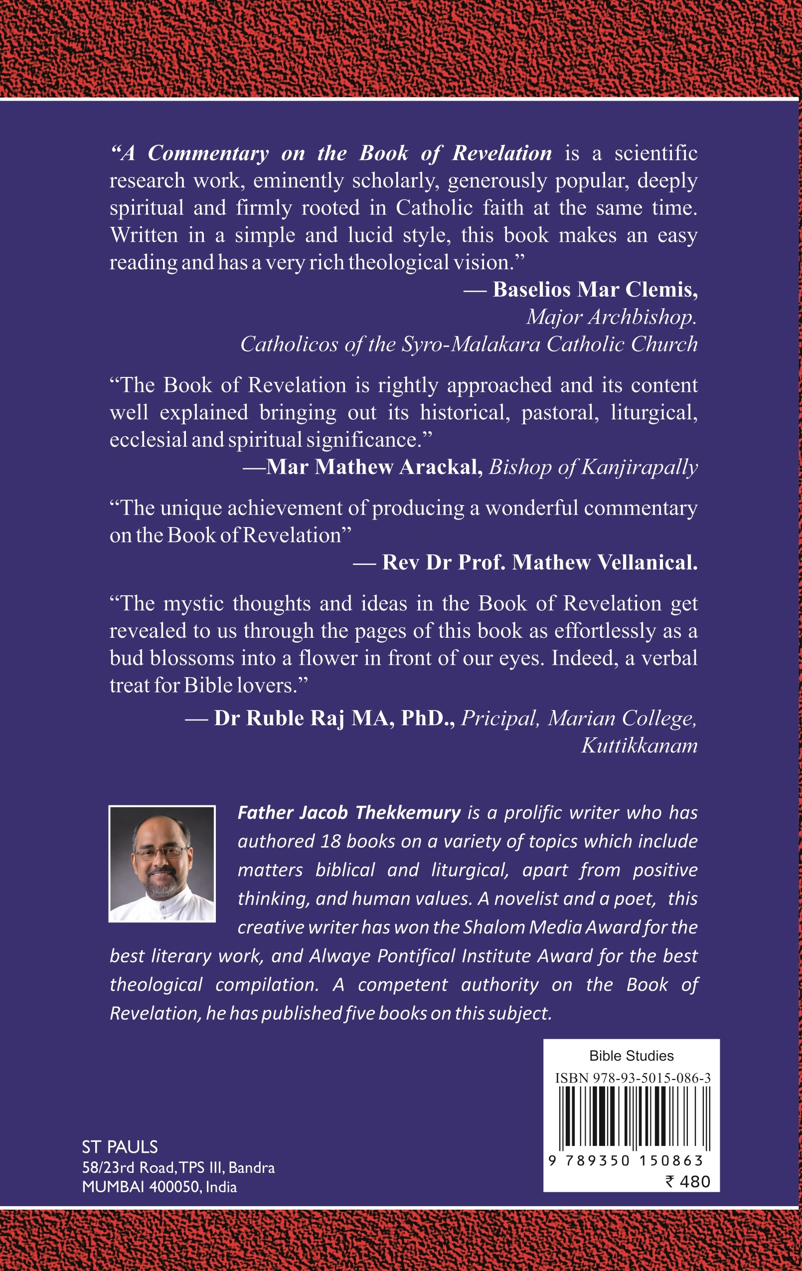Commentary on the Book of Revelation back cover
