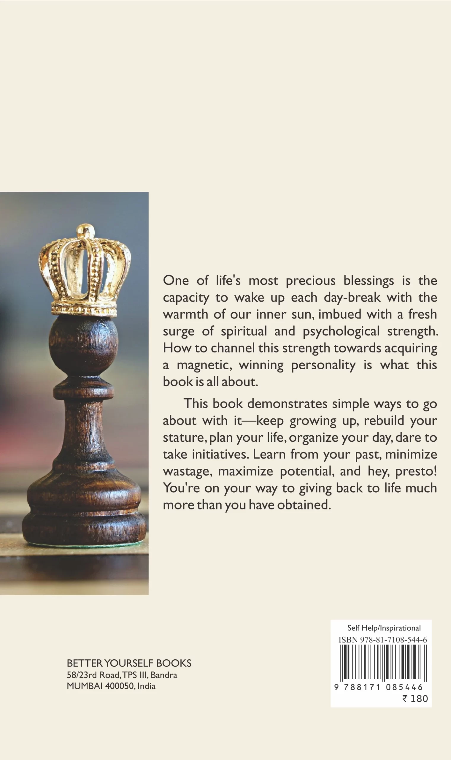 Developing a Winning Personality back cover