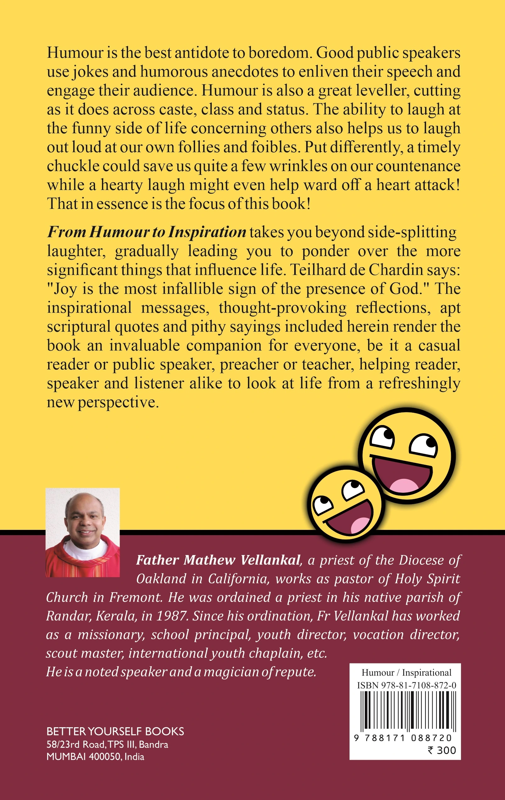 From Humour to Inspiration 2026 back cover