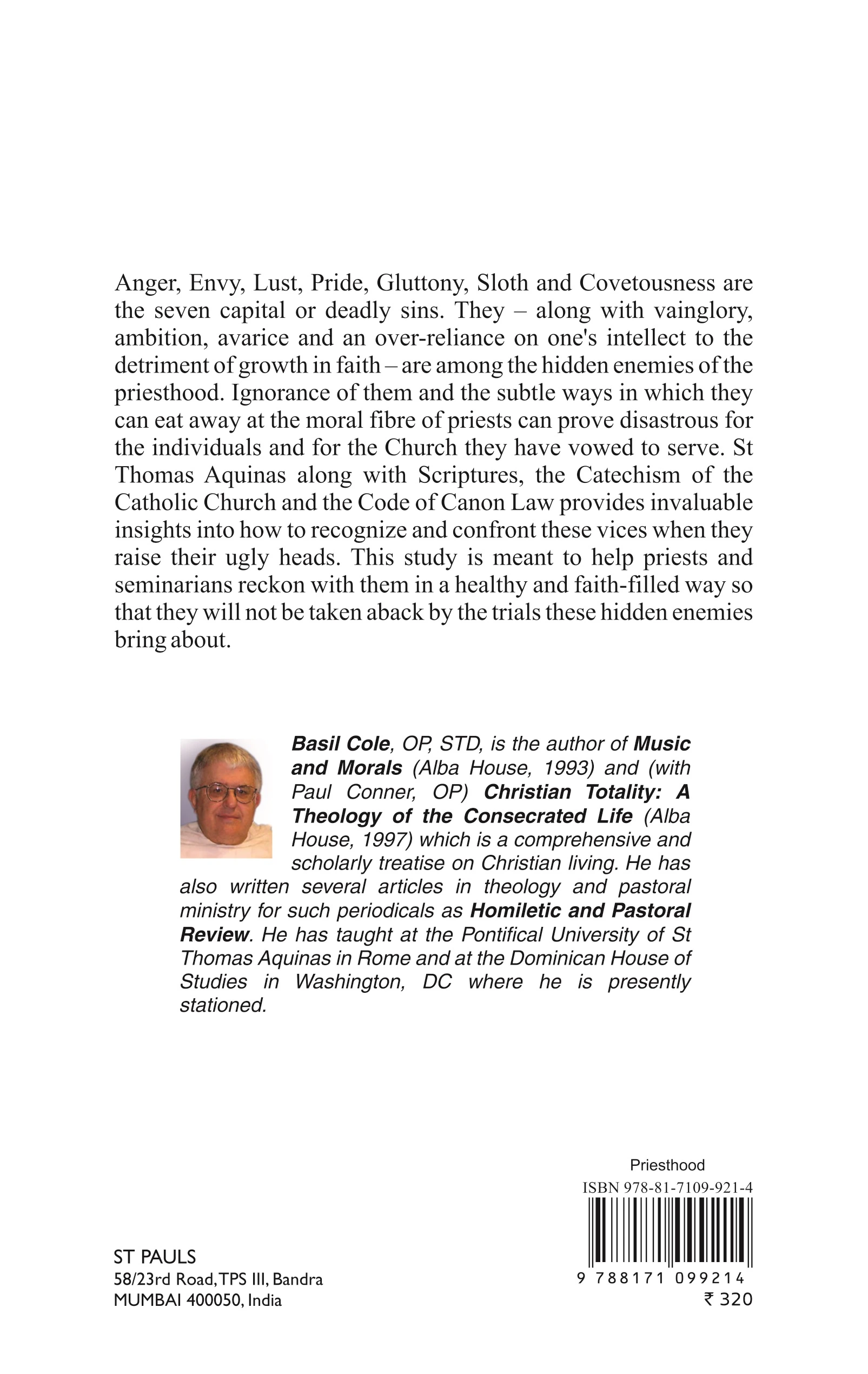 Hidden Enemies of Priesthood 2026 back cover