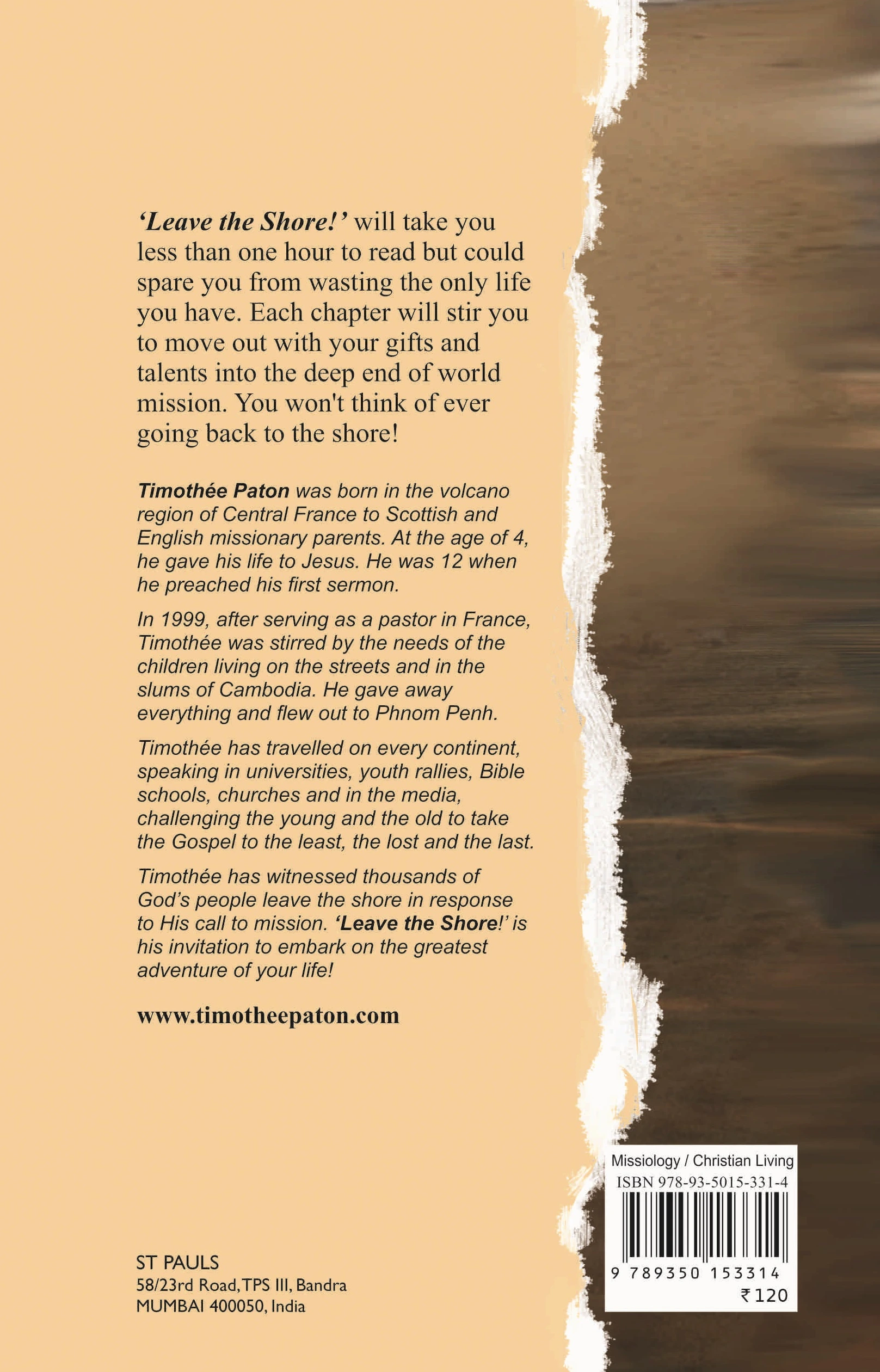 Leave the Shore back cover