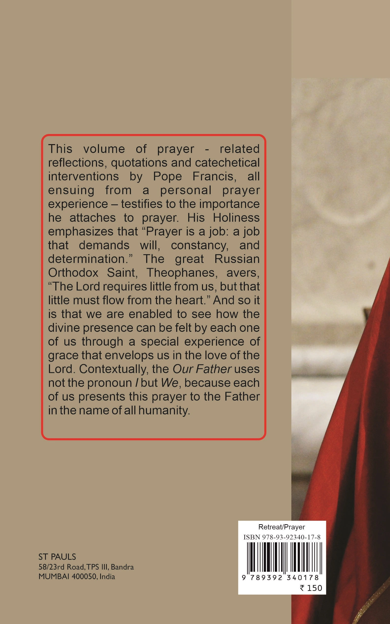 Prayer The Breath of New Life back cover