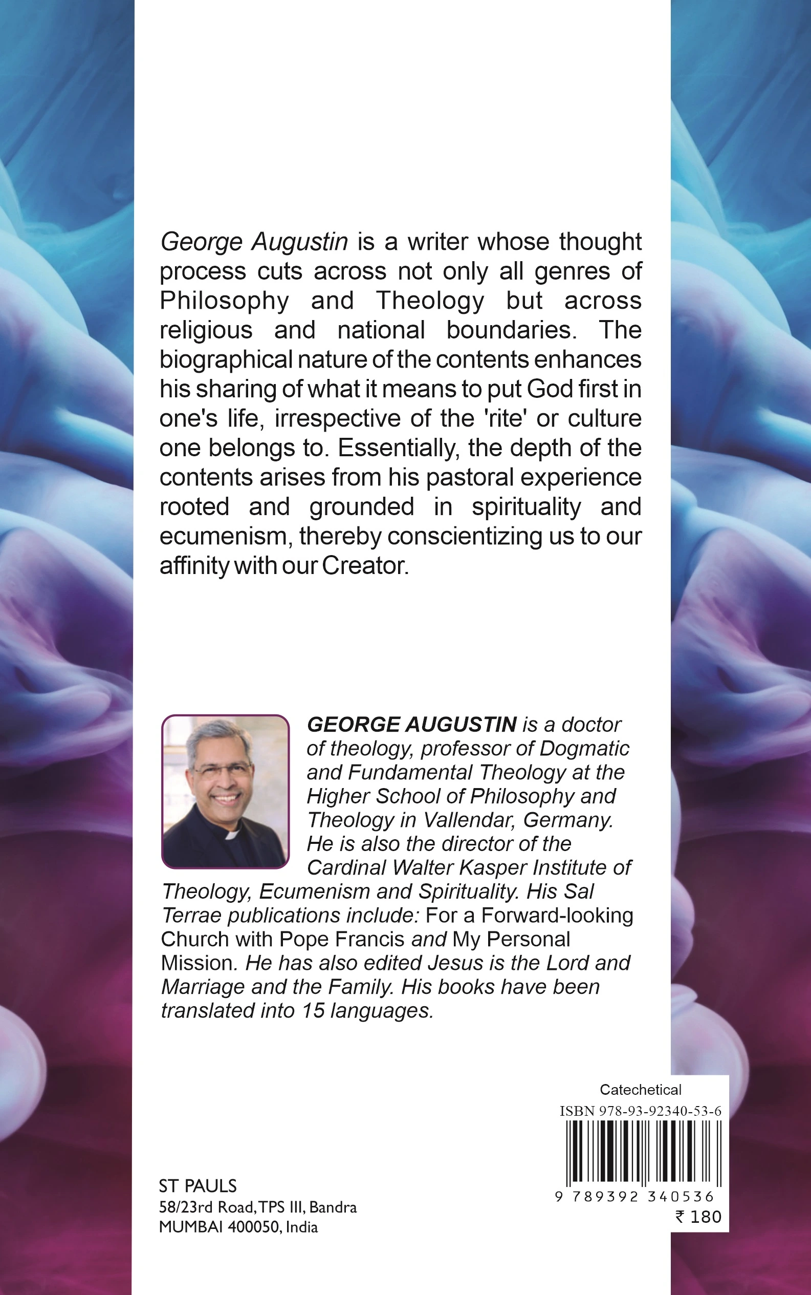 Putting God First back cover