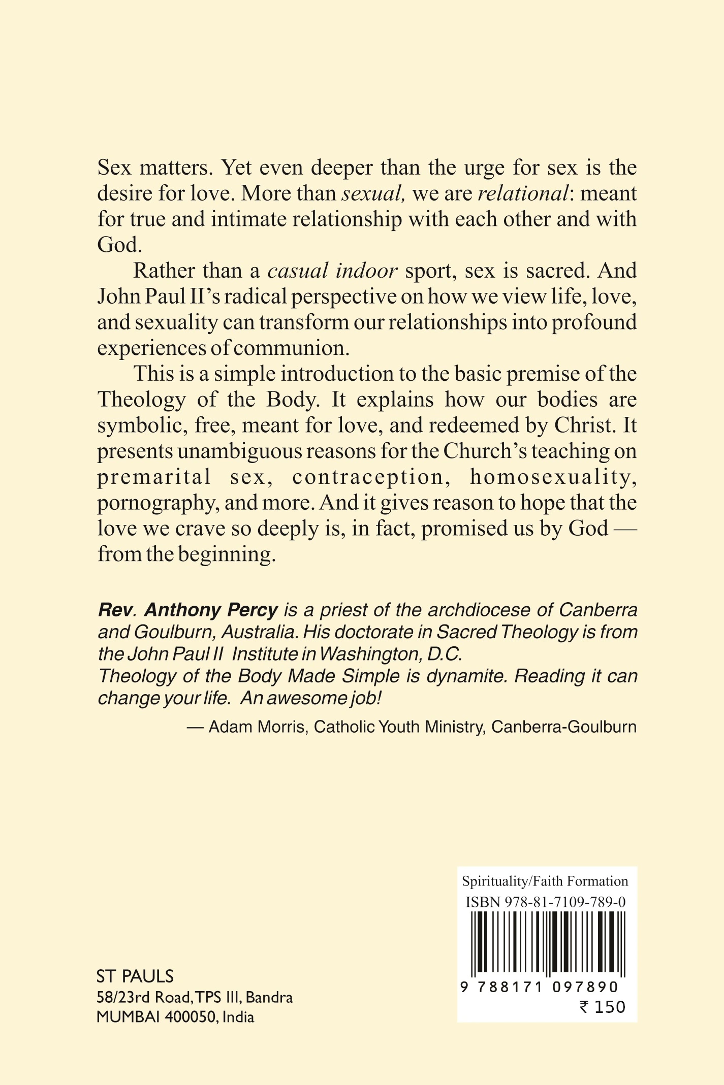 Theology of Body made simple_2026 back cover