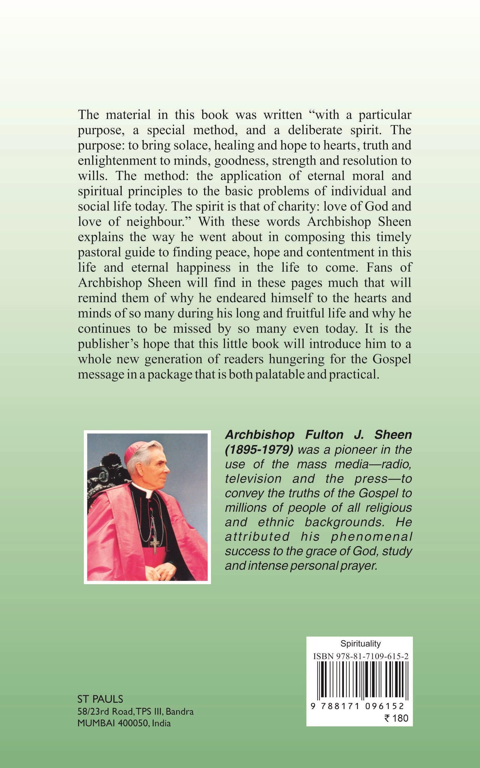 Way to Happiness back cover