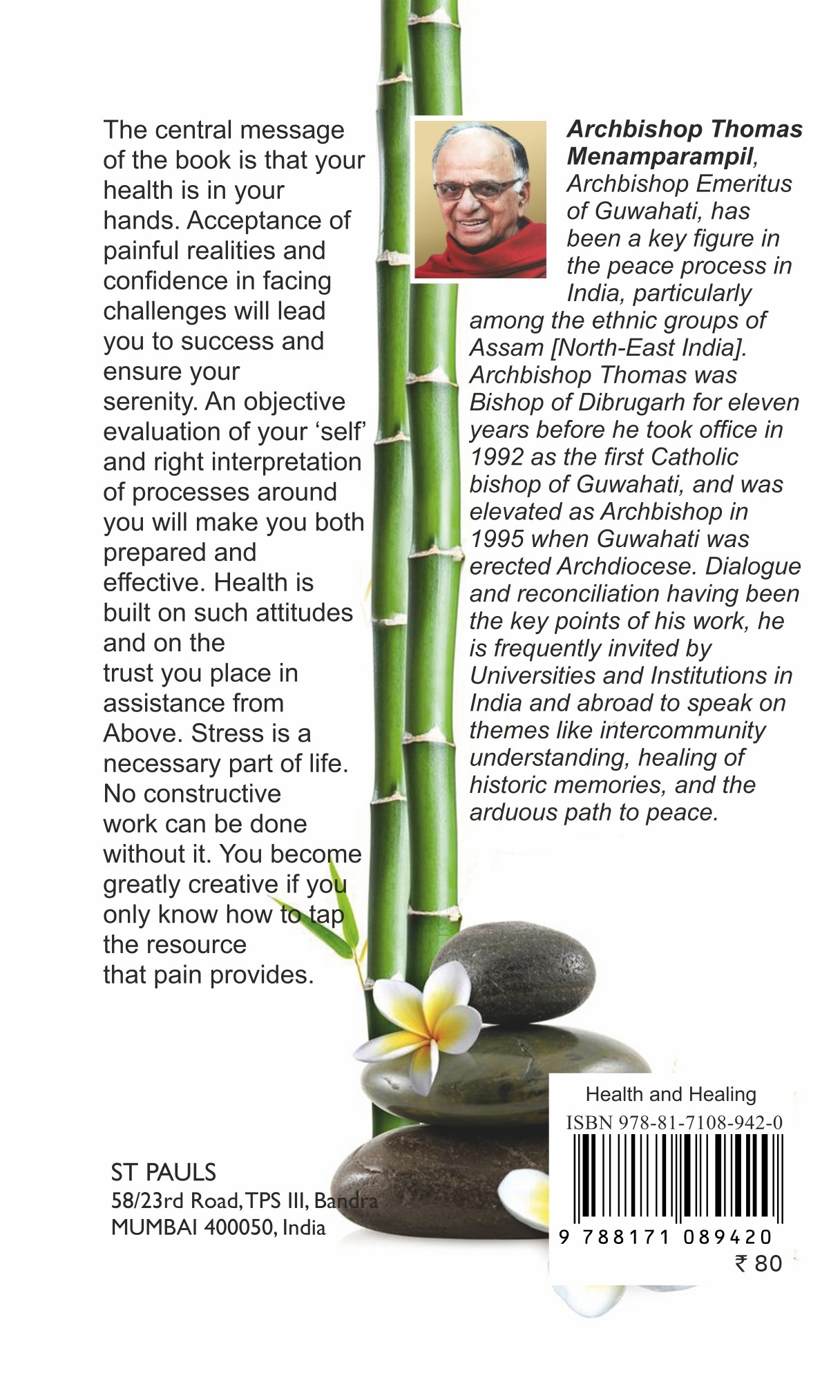 Health and Healing back cover