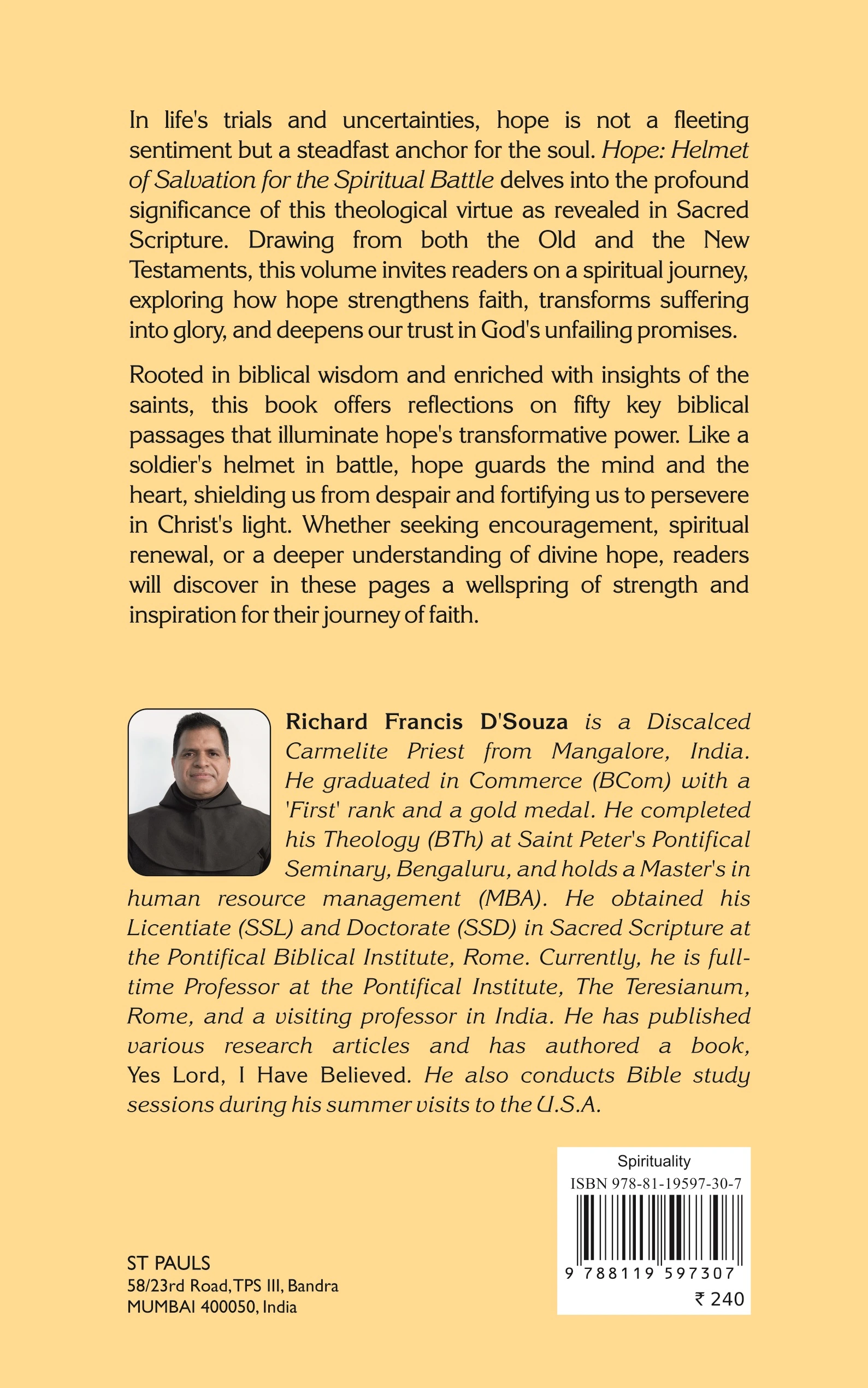 Hope back cover