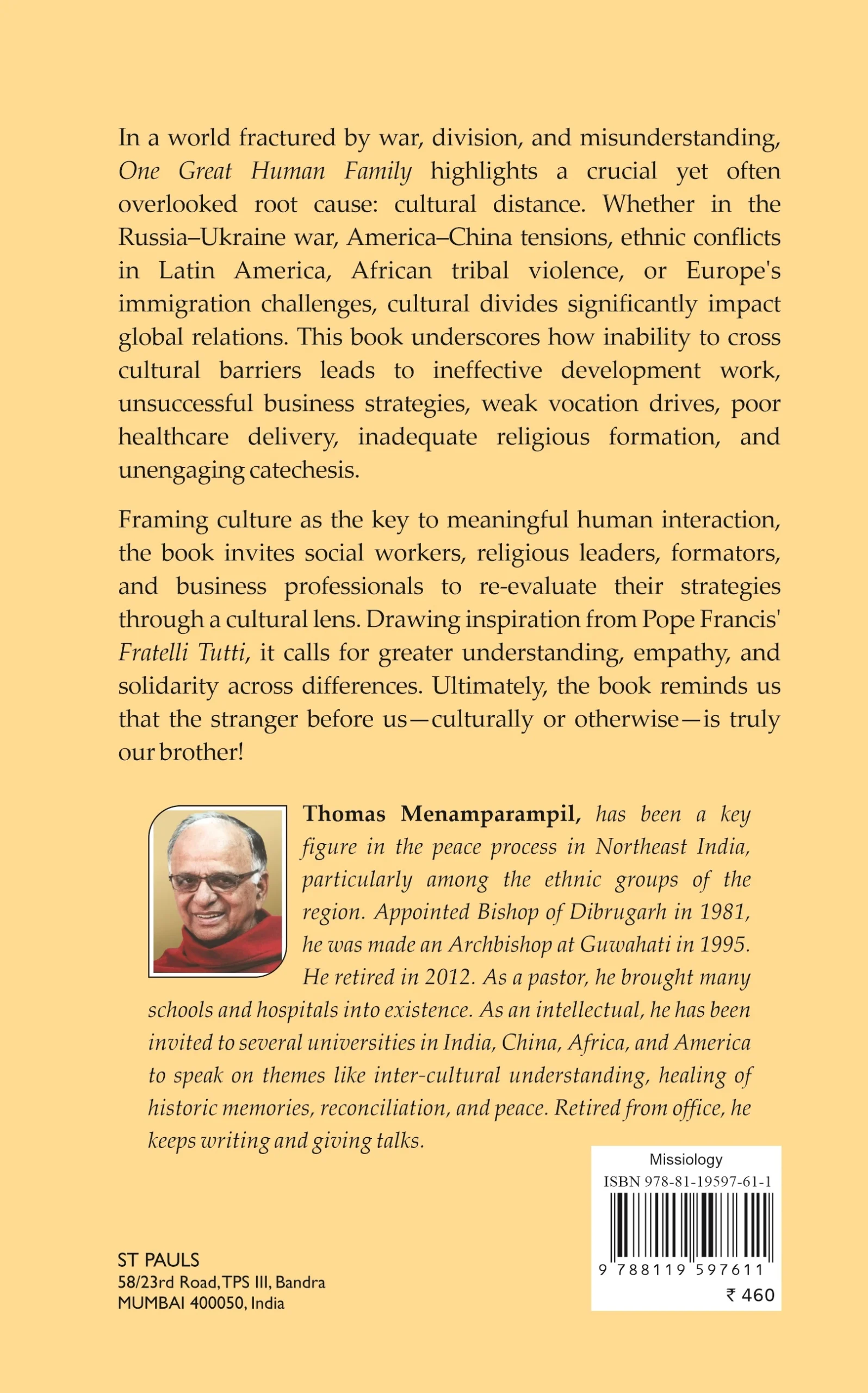One Great Human Family back cover