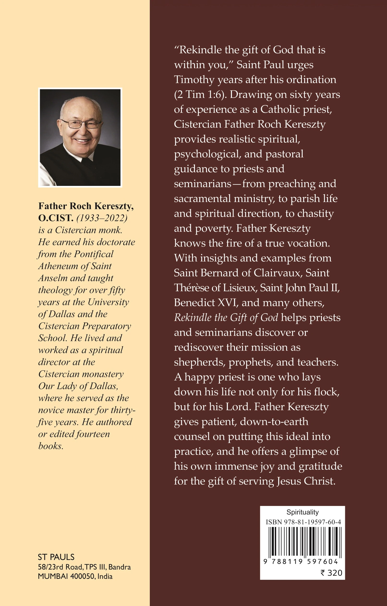 Rekindle the Git of God back cover