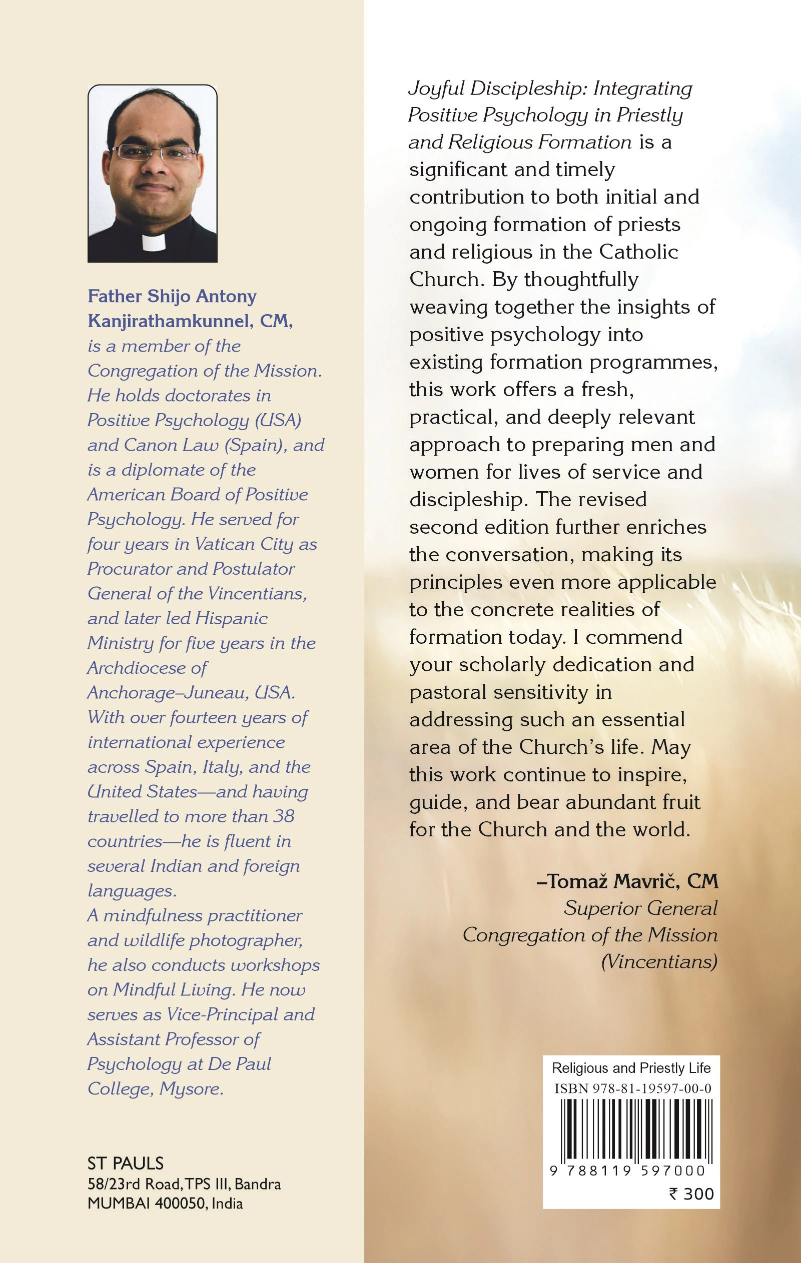 Joyful Discipleship back cover
